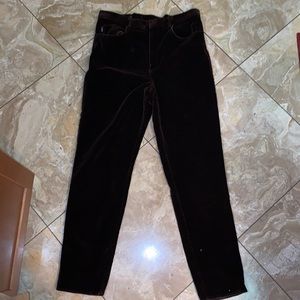 Ralph Lauren high waisted skinny velvet jeans